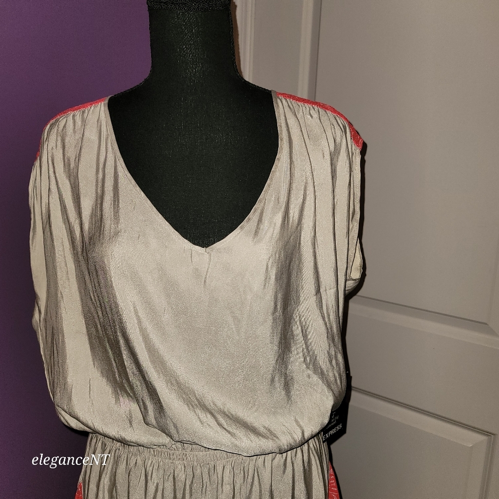 Express Dress with Pink Highlights sz: L NWT - Picture 3 of 12